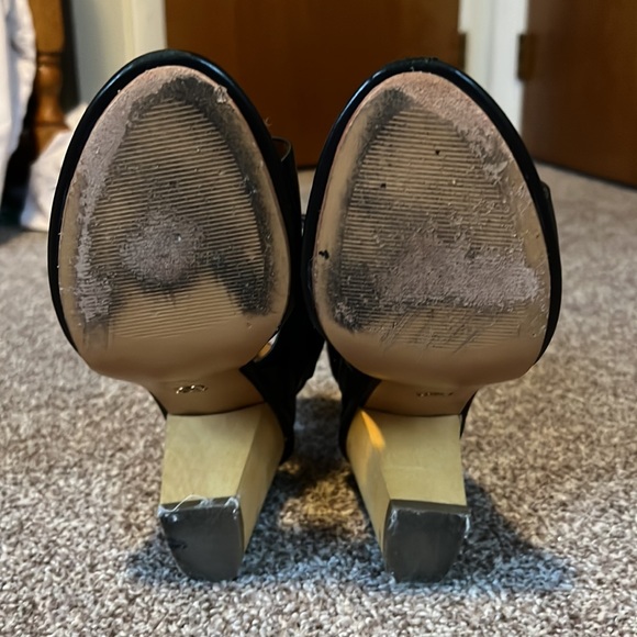 Vince Camuto Signature Ankle Buckle Block Heels - Picture 5 of 5